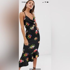 ASOS NWT asymmetrical, multi color dress